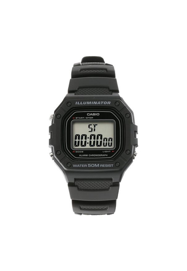 Casio Zegarek W-218H -1AVEF Czarny. Kolor: czarny. Materiał: syntetyk