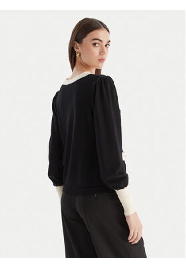 Luisa Spagnoli Sweter Maluma 100211 Czarny Regular Fit. Kolor: czarny. Materiał: wełna