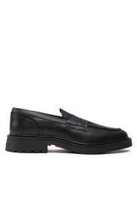 TOMMY HILFIGER - Tommy Hilfiger Loafersy Comfort Lwt Lth Loafer FM0FM05089 Czarny. Kolor: czarny. Materiał: skóra