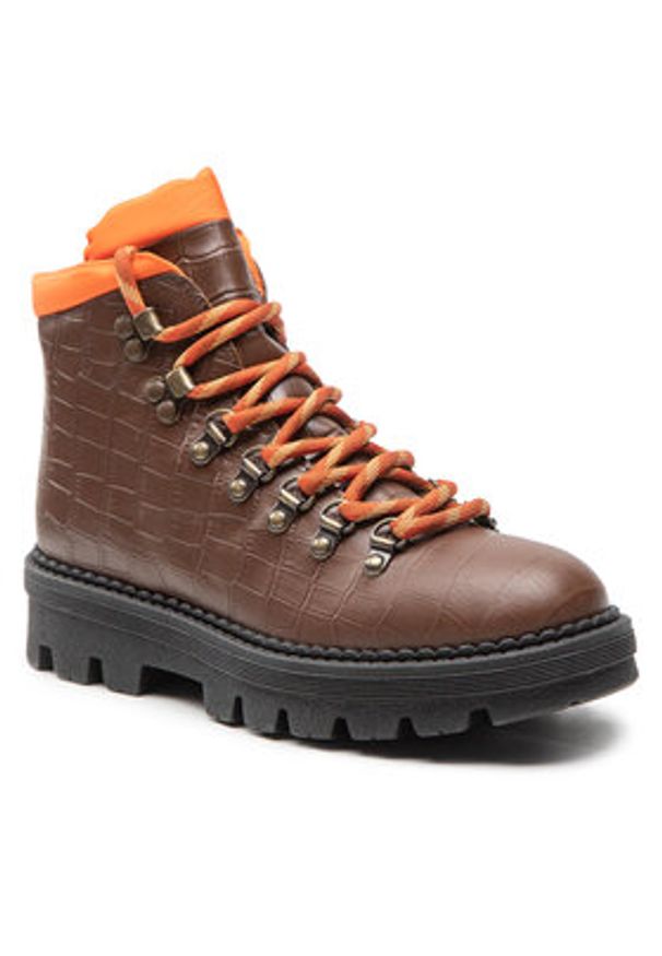 Pinko Trapery Zenzero Scarpa AI 22-23 BLKS1 1H2134 A07K Brązowy. Kolor: brązowy. Materiał: skóra