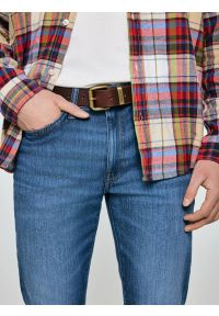 Big-Star - Pasek męski skórzany brązowy Odinis 804. Kolor: brązowy. Materiał: skóra. Wzór: gładki. Styl: casual, vintage, klasyczny, elegancki #3