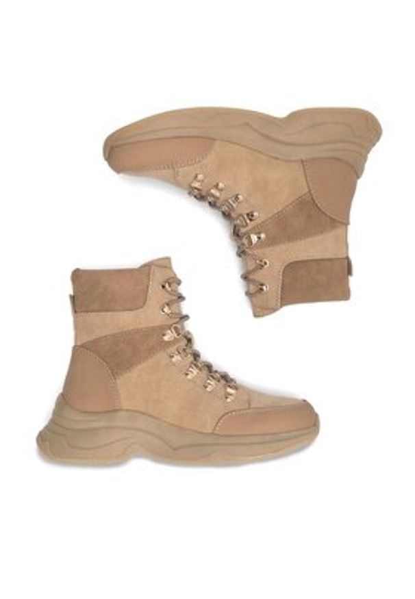 DeeZee Trzewiki GAIA WS6029-17 Brązowy. Kolor: brązowy. Materiał: syntetyk