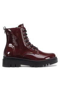 DeeZee Botki WYL3972-1 Bordowy. Kolor: czerwony. Materiał: materiał