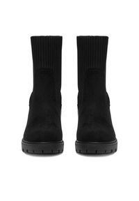 DeeZee Botki HX22060-52 Czarny. Kolor: czarny. Materiał: materiał #6