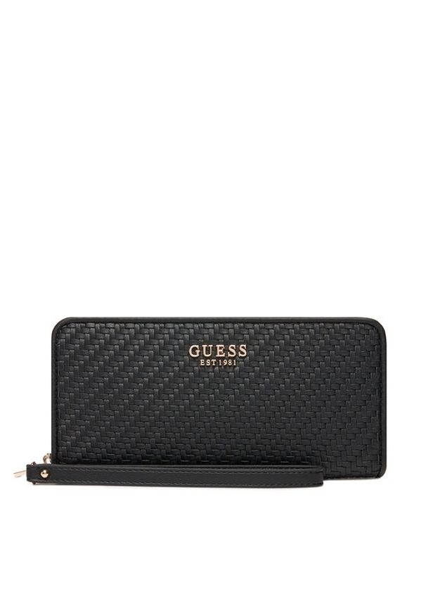 Guess Duży Portfel Damski Mirema Slg SWWG96 31146 Czarny. Kolor: czarny. Materiał: skóra