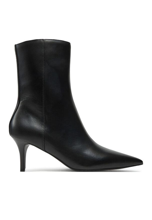 Calvin Klein Jeans Botki 60Mm Stiletto Heel Bootie YW0YW01836 Czarny. Kolor: czarny. Materiał: skóra