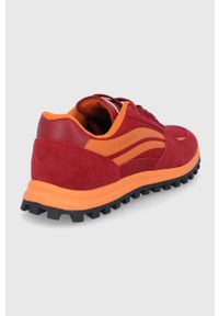 PS PAUL SMITH - PS Paul Smith buty Damon kolor czerwony. Nosek buta: okrągły. Zapięcie: sznurówki. Kolor: czerwony. Materiał: guma #2