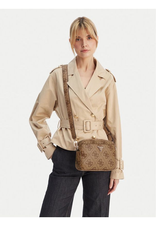 Guess Torebka Meridian II HWOS69 74140 Beżowy. Kolor: beżowy. Materiał: skórzane