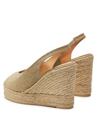 Castañer Espadryle Barbara/8Ed/032 023409 Złoty. Kolor: złoty. Materiał: materiał #4