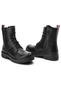 TOMMY HILFIGER - Czarne Botki Tommy Hilfiger Modne Buty Damskie. Kolor: czarny #3