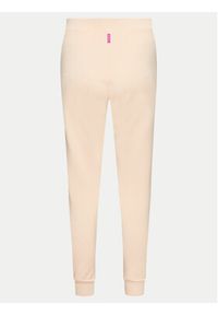 Deha Spodnie dresowe A00338 Różowy Regular Fit. Kolor: różowy. Materiał: bawełna #3