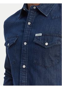 Guess Koszula M6GH88 D1052 Granatowy Regular Fit. Kolor: niebieski. Materiał: bawełna #3