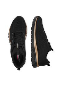 skechers - Skechers Sneakersy C-GRACEFUL 12615 BKRG Czarny. Kolor: czarny. Materiał: materiał #4
