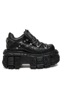 Sneakersy NEW ROCK. Kolor: czarny