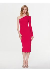 Elisabetta Franchi Sukienka koktajlowa AM-91B-32E2-V480 Różowy Slim Fit. Kolor: różowy. Materiał: wiskoza. Styl: wizytowy