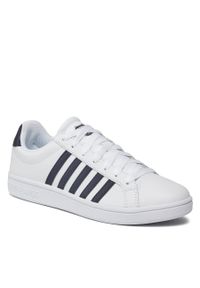 Sneakersy K-Swiss Court Tiebreak 07011-109-M White/Navy. Kolor: biały. Materiał: skóra