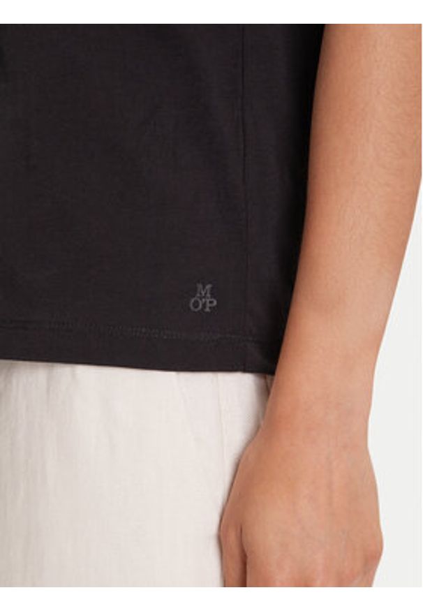 Marc O'Polo T-Shirt 506 2067 51445 Czarny Regular Fit. Typ kołnierza: polo. Kolor: czarny. Materiał: bawełna