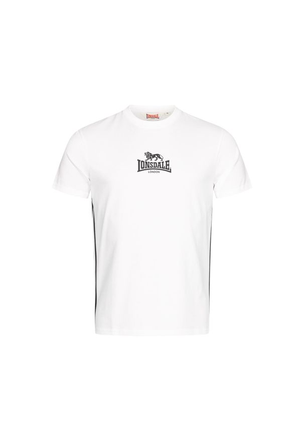 T-shirt o klasycznym kroju Lonsdale Shegra. Kolor: czarny, biały, wielokolorowy