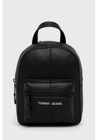 Tommy Jeans plecak damski kolor czarny mały gładki. Kolor: czarny. Wzór: gładki