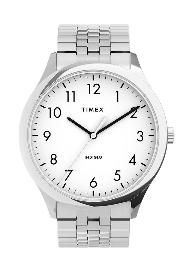 Timex zegarek TW2U39900 Easy Reader. Rodzaj zegarka: cyfrowe. Kolor: srebrny. Materiał: materiał, koronka