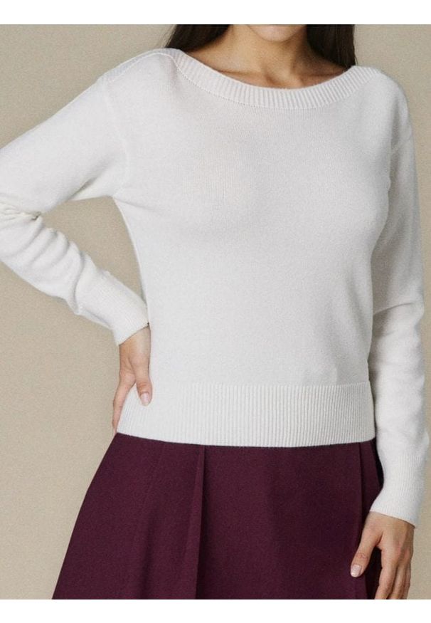 Sinsay - Sweter - kremowy. Kolor: kremowy