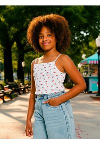 Sinsay - Koszulka na ramiączkach z owocowym motywem - wielobarwny. Długość rękawa: na ramiączkach #1