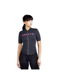 Damska koszulka Craft essence. Kolor: szary, fioletowy, wielokolorowy. Sport: kolarstwo #1