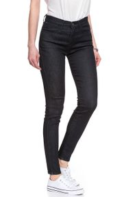 Wrangler - SPODNIE WRANGLER DAMSKIE HIGH SKINNY RINSEWASH W27HCQ023. Stan: podwyższony. Materiał: jeans #3