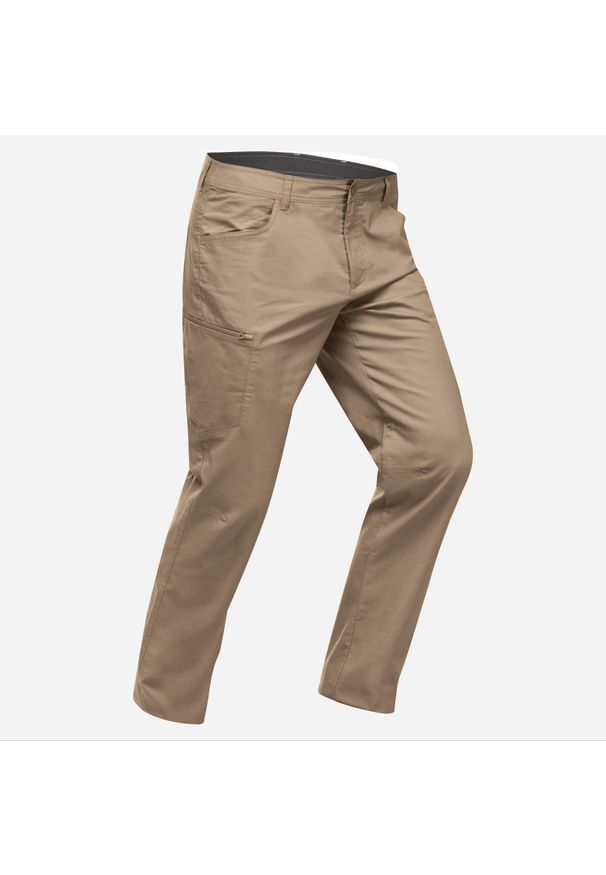 quechua - Spodnie turystyczne męskie Quechua NH500 Regular. Materiał: bawełna, poliester, materiał, elastan