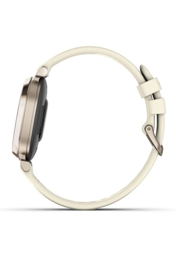 GARMIN - Garmin Lily 2 kremowo-złoty. Kolor: kremowy, złoty, wielokolorowy. Materiał: nylon, skóra. Styl: elegancki