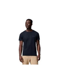 columbia - Koszulka Columbia z bawełny organicznej, męska, czarna. Kolor: czarny. Materiał: bawełna. Wzór: nadruk #1