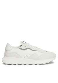 Tommy Jeans Sneakersy Tjm Runner Mix Material EM0EM01381 Écru. Materiał: skóra, zamsz