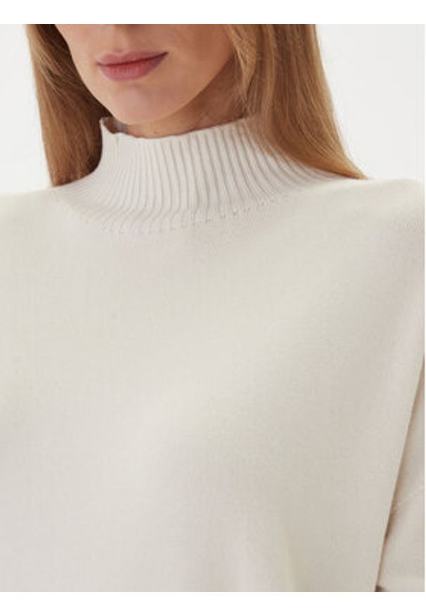 Kontatto Sweter 3M0822C Écru Relaxed Fit. Materiał: syntetyk