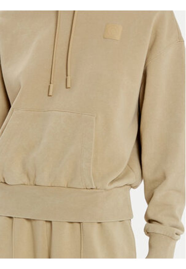 Lacoste Bluza SF2673 Beżowy Oversize. Kolor: beżowy. Materiał: bawełna
