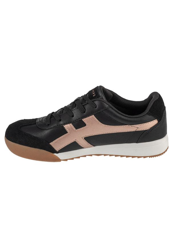 skechers - Buty do chodzenia damskie Skechers Zinger Metallic Roads. Zapięcie: sznurówki. Kolor: czarny. Materiał: zamsz, materiał, syntetyk. Szerokość cholewki: normalna. Sport: turystyka piesza