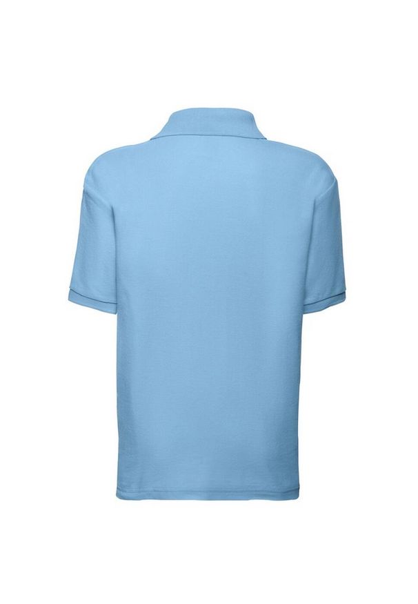 FRUIT OF THE LOOM - Koszulka Polo Dla Dzieci 65/35. Typ kołnierza: polo. Kolor: niebieski