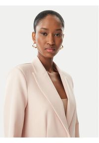 Maryley Marynarka MARYLEY-26EB187 Różowy jasny Regular Fit. Kolor: różowy. Materiał: syntetyk #4