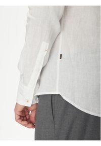 BOSS Koszula 50537381 Biały Regular Fit. Kolor: biały. Materiał: len #3