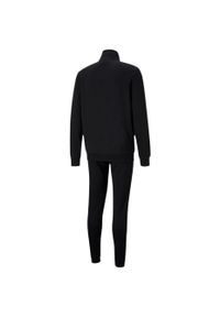 Dres piłkarski męski Puma Clean Sweat Suit. Kolor: czarny, biały, wielokolorowy. Materiał: dresówka. Sport: piłka nożna