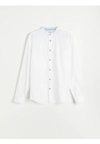 Reserved - Bawełniana koszula slim fit - Biały. Kolor: biały. Materiał: bawełna #1