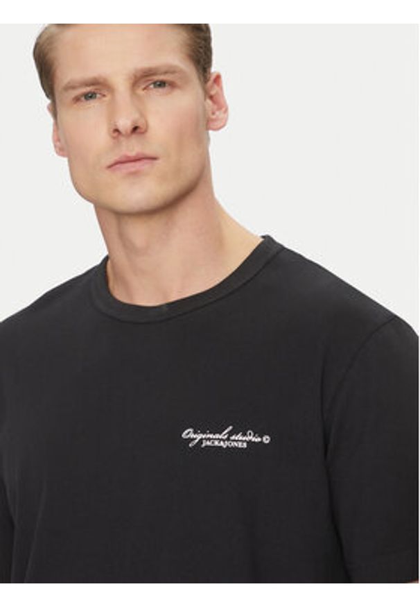 Jack & Jones - Jack&Jones T-Shirt Boston 12272968 Czarny Relaxed Fit. Kolor: czarny. Materiał: bawełna
