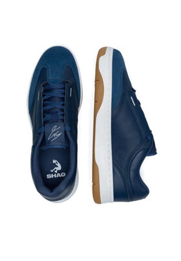 Shaq Sneakersy FORTUNE AQ95012M-D Granatowy. Kolor: niebieski. Materiał: skóra
