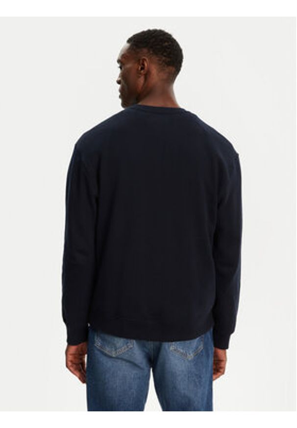 Guess Jeans Bluza M5RQ40 KCPR1 Granatowy Regular Fit. Kolor: niebieski. Materiał: bawełna
