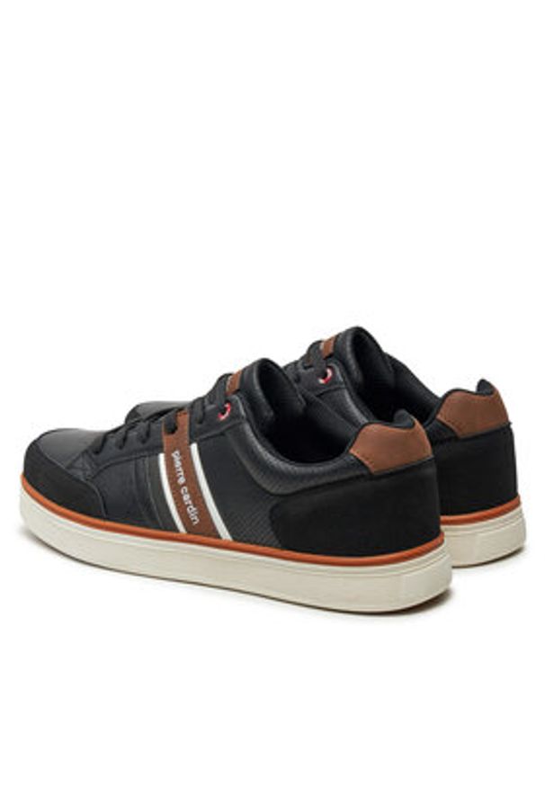 Pierre Cardin Sneakersy 4124 Czarny. Kolor: czarny. Materiał: skóra