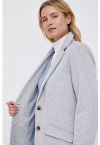 Vila - Płaszcz. Okazja: na co dzień. Kolor: szary. Styl: casual, klasyczny #4