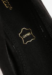 Born2be - Czarne Klasyczne Czółenka na Obcasie ze Skórzaną Wkładką Maithria. Okazja: na spotkanie biznesowe, do pracy. Kolor: czarny. Materiał: skóra. Obcas: na obcasie. Styl: klasyczny. Wysokość obcasa: średni #4