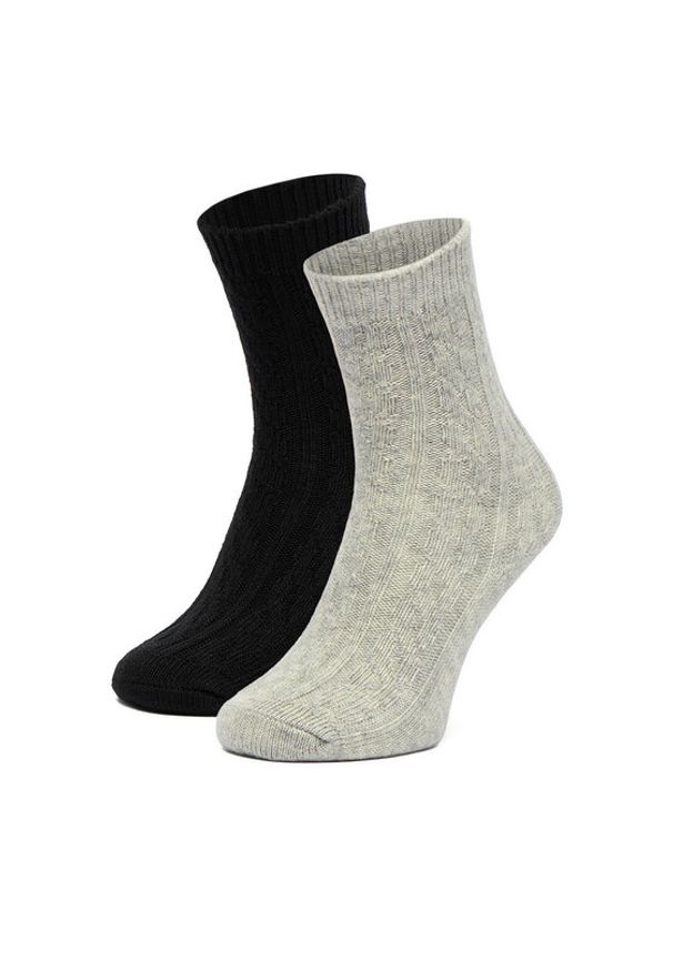 Nine West Skarpety długie CEO_LA_NW_17637_W_AW25 (2-PACK) Czarny. Kolor: czarny. Materiał: poliamid, nylon