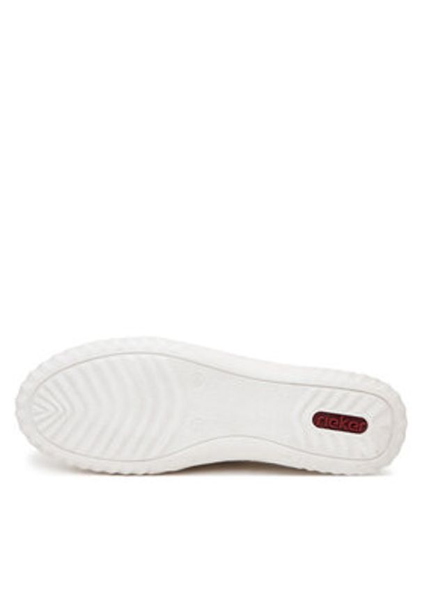 Rieker Sneakersy N0901-62 Złoty. Kolor: złoty. Materiał: skóra
