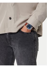 Fossil Zegarek Everett FS6115 Brązowy. Kolor: brązowy