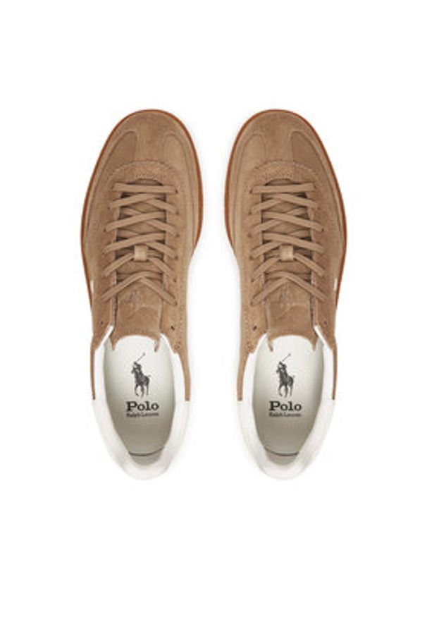 Polo Ralph Lauren Sneakersy Bedford 809967889002 Beżowy. Kolor: beżowy. Materiał: zamsz, skóra